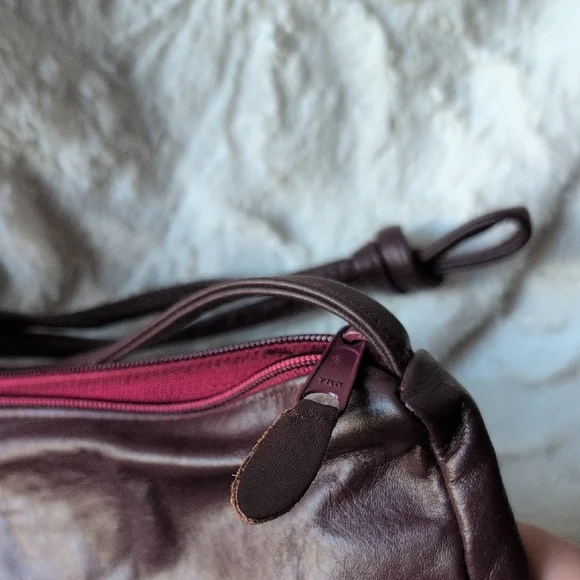 Vintage Liberty Belle Burgundy Leather Bag NWOT - Picture 9 of 9